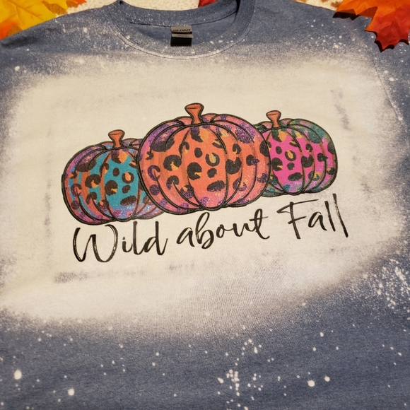 Wild About Fall Bleached Graphic T-Shirt - Picture 2 of 4